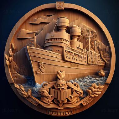 3D model World of Warships Legends game (STL)